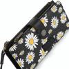 image:imageMontana West X Wrangler Wristlet Wallet Purple Daisy Floral Wallet Card Cases amp Money Organizers Large Capacity Bifold Wallets Ladies Female Travel Clutch Wallets with ID WindowDaisyBlack