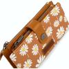 image:imageMontana West X Wrangler Wristlet Wallet Purple Daisy Floral Wallet Card Cases amp Money Organizers Large Capacity Bifold Wallets Ladies Female Travel Clutch Wallets with ID WindowDaisyBrown