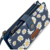image:imageMontana West X Wrangler Wristlet Wallet Purple Daisy Floral Wallet Card Cases amp Money Organizers Large Capacity Bifold Wallets Ladies Female Travel Clutch Wallets with ID WindowDaisyNavy Blue