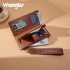 image:imageMontana West X Wrangler Wristlet Wallet Purple Daisy Floral Wallet Card Cases amp Money Organizers Large Capacity Bifold Wallets Ladies Female Travel Clutch Wallets with ID WindowBrown