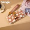 image:imageMontana West X Wrangler Wristlet Wallet Purple Daisy Floral Wallet Card Cases amp Money Organizers Large Capacity Bifold Wallets Ladies Female Travel Clutch Wallets with ID WindowDaisyBrown