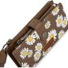 image:imageMontana West X Wrangler Wristlet Wallet Purple Daisy Floral Wallet Card Cases amp Money Organizers Large Capacity Bifold Wallets Ladies Female Travel Clutch Wallets with ID WindowDaisyCoffee