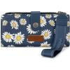 image:imageMontana West X Wrangler Wristlet Wallet Purple Daisy Floral Wallet Card Cases amp Money Organizers Large Capacity Bifold Wallets Ladies Female Travel Clutch Wallets with ID WindowDaisyNavy Blue
