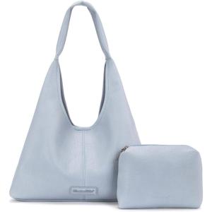 image:imageMontana West Hobo Bag Purses for Women Slouchy Soft Shoulder Handbags Tote with PouchDenim Blue