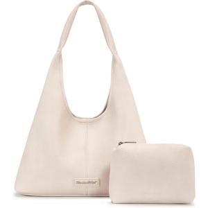 image:imageMontana West Hobo Bag Purses for Women Slouchy Soft Shoulder Handbags Tote with PouchKhaki