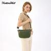 image:imageMontana West Crossbody Bag for Women with Dual Zipper Pockets Bum Bag Fanny Packs Sling Chest Purse with Wide Adjustable Strap Lightweight Everyday TravelGreen