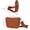 image:imageMontana West Crossbody Bag for Women with Dual Zipper Pockets Bum Bag Fanny Packs Sling Chest Purse with Wide Adjustable Strap Lightweight Everyday TravelCognac