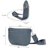 image:imageMontana West Crossbody Bag for Women with Dual Zipper Pockets Bum Bag Fanny Packs Sling Chest Purse with Wide Adjustable Strap Lightweight Everyday TravelBlue