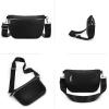 image:imageMontana West Crossbody Bag for Women with Dual Zipper Pockets Bum Bag Fanny Packs Sling Chest Purse with Wide Adjustable Strap Lightweight Everyday TravelBlack