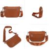 image:imageMontana West Crossbody Bag for Women with Dual Zipper Pockets Bum Bag Fanny Packs Sling Chest Purse with Wide Adjustable Strap Lightweight Everyday TravelCognac