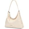 image:imageMontana West Hobo Bags for Women Slouchy Shoulder Handbags Ultra Soft Vegan Leather Ladies Crossbody Purse With ZipperBeige