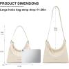 image:imageMontana West Hobo Bags for Women Slouchy Shoulder Handbags Ultra Soft Vegan Leather Ladies Crossbody Purse With ZipperBeige