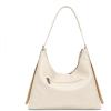 image:imageMontana West Hobo Bags for Women Slouchy Shoulder Handbags Ultra Soft Vegan Leather Ladies Crossbody Purse With ZipperBeige