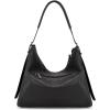 image:imageMontana West Hobo Bags for Women Slouchy Shoulder Handbags Ultra Soft Vegan Leather Ladies Crossbody Purse With ZipperBlack
