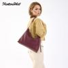 image:imageMontana West Hobo Bags for Women Slouchy Shoulder Handbags Ultra Soft Vegan Leather Ladies Crossbody Purse With ZipperBurgundy
