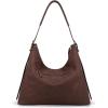 image:imageMontana West Hobo Bags for Women Slouchy Shoulder Handbags Ultra Soft Vegan Leather Ladies Crossbody Purse With ZipperCoffee