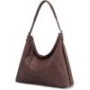 image:imageMontana West Hobo Bags for Women Slouchy Shoulder Handbags Ultra Soft Vegan Leather Ladies Crossbody Purse With ZipperCoffee