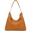 image:imageMontana West Hobo Bags for Women Slouchy Shoulder Handbags Ultra Soft Vegan Leather Ladies Crossbody Purse With ZipperLight Brown