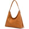 image:imageMontana West Hobo Bags for Women Slouchy Shoulder Handbags Ultra Soft Vegan Leather Ladies Crossbody Purse With ZipperLight Brown