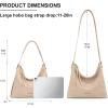 image:imageMontana West Hobo Bags for Women Slouchy Shoulder Handbags Ultra Soft Vegan Leather Ladies Crossbody Purse With ZipperTan