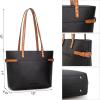 image:imageMontana West Minimalist Tote Bag for Women handbags Elegant Top Handle Satchel Purse EverydayCool Black