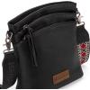 image:imageMontana West Multi Zip Pocket Large Crossbody Bag With Guitar StrapA Classic Black