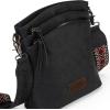 image:imageMontana West Multi Zip Pocket Large Crossbody Bag With Guitar StrapA Classic Navy Blue