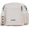 image:imageMontana West Multi Zip Pocket Large Crossbody Bag With Guitar StrapBeige