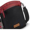 image:imageMontana West Multi Zip Pocket Large Crossbody Bag With Guitar StrapBlackred