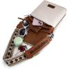 image:imageMontana West Multi Zip Pocket Large Crossbody Bag With Guitar StrapBrownBeige
