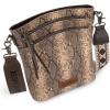 image:imageMontana West Multi Zip Pocket Large Crossbody Bag With Guitar StrapC Khaki
