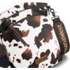 image:imageMontana West Multi Zip Pocket Large Crossbody Bag With Guitar StrapClassic Cow Pattern