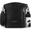 image:imageMontana West Multi Zip Pocket Large Crossbody Bag With Guitar StrapClassic Cow Pattern Black