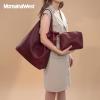 image:imageMontana West Slouchy Hobo Bag for Women Shoulder Purses and Handbags with ScarfBurgundy Red