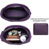 image:imageMontana West Slouchy Hobo Bag for Women Shoulder Purses and Handbags with ScarfDeep Purple