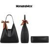 image:imageMontana West Slouchy Hobo Bag for Women Shoulder Purses and Handbags with ScarfJet Black