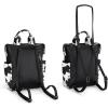 image:imageMontana West Wrangler Cow Print Backpack Purse for Women Vegan Leather Ladies Convertible Backpack Stylish Anti Theft Backpack with Adjustable StrapAclassic Black Print