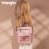 image:imageMontana West Wrangler Cow Print Backpack Purse for Women Vegan Leather Ladies Convertible Backpack Stylish Anti Theft Backpack with Adjustable StrapD Dark Pink