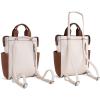 image:imageMontana West Wrangler Cow Print Backpack Purse for Women Vegan Leather Ladies Convertible Backpack Stylish Anti Theft Backpack with Adjustable StrapD Beige