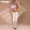 image:imageMontana West Wrangler Cow Print Backpack Purse for Women Vegan Leather Ladies Convertible Backpack Stylish Anti Theft Backpack with Adjustable StrapD Dark Pink