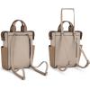 image:imageMontana West Wrangler Cow Print Backpack Purse for Women Vegan Leather Ladies Convertible Backpack Stylish Anti Theft Backpack with Adjustable StrapLight Khaki