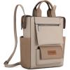 image:imageMontana West Wrangler Cow Print Backpack Purse for Women Vegan Leather Ladies Convertible Backpack Stylish Anti Theft Backpack with Adjustable StrapLight Khaki