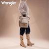 image:imageMontana West Wrangler Cow Print Backpack Purse for Women Vegan Leather Ladies Convertible Backpack Stylish Anti Theft Backpack with Adjustable StrapLight Khaki
