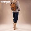 image:imageMontana West Wrangler Cow Print Backpack Purse for Women Vegan Leather Ladies Convertible Backpack Stylish Anti Theft Backpack with Adjustable StrapLight Brownbrown