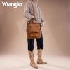 image:imageMontana West Wrangler Cow Print Backpack Purse for Women Vegan Leather Ladies Convertible Backpack Stylish Anti Theft Backpack with Adjustable StrapLight Brown