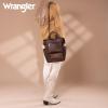 image:imageMontana West Wrangler Cow Print Backpack Purse for Women Vegan Leather Ladies Convertible Backpack Stylish Anti Theft Backpack with Adjustable StrapPatten Coffee