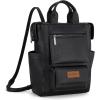 image:imageMontana West Wrangler Cow Print Backpack Purse for Women Vegan Leather Ladies Convertible Backpack Stylish Anti Theft Backpack with Adjustable StrapPatten Black Black
