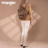 image:imageMontana West Wrangler Cow Print Backpack Purse for Women Vegan Leather Ladies Convertible Backpack Stylish Anti Theft Backpack with Adjustable StrapPatten Khaki