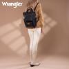 image:imageMontana West Wrangler Cow Print Backpack Purse for Women Vegan Leather Ladies Convertible Backpack Stylish Anti Theft Backpack with Adjustable StrapPatten Black Black