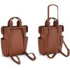 image:imageMontana West Wrangler Cow Print Backpack Purse for Women Vegan Leather Ladies Convertible Backpack Stylish Anti Theft Backpack with Adjustable StrapPatten Brown
